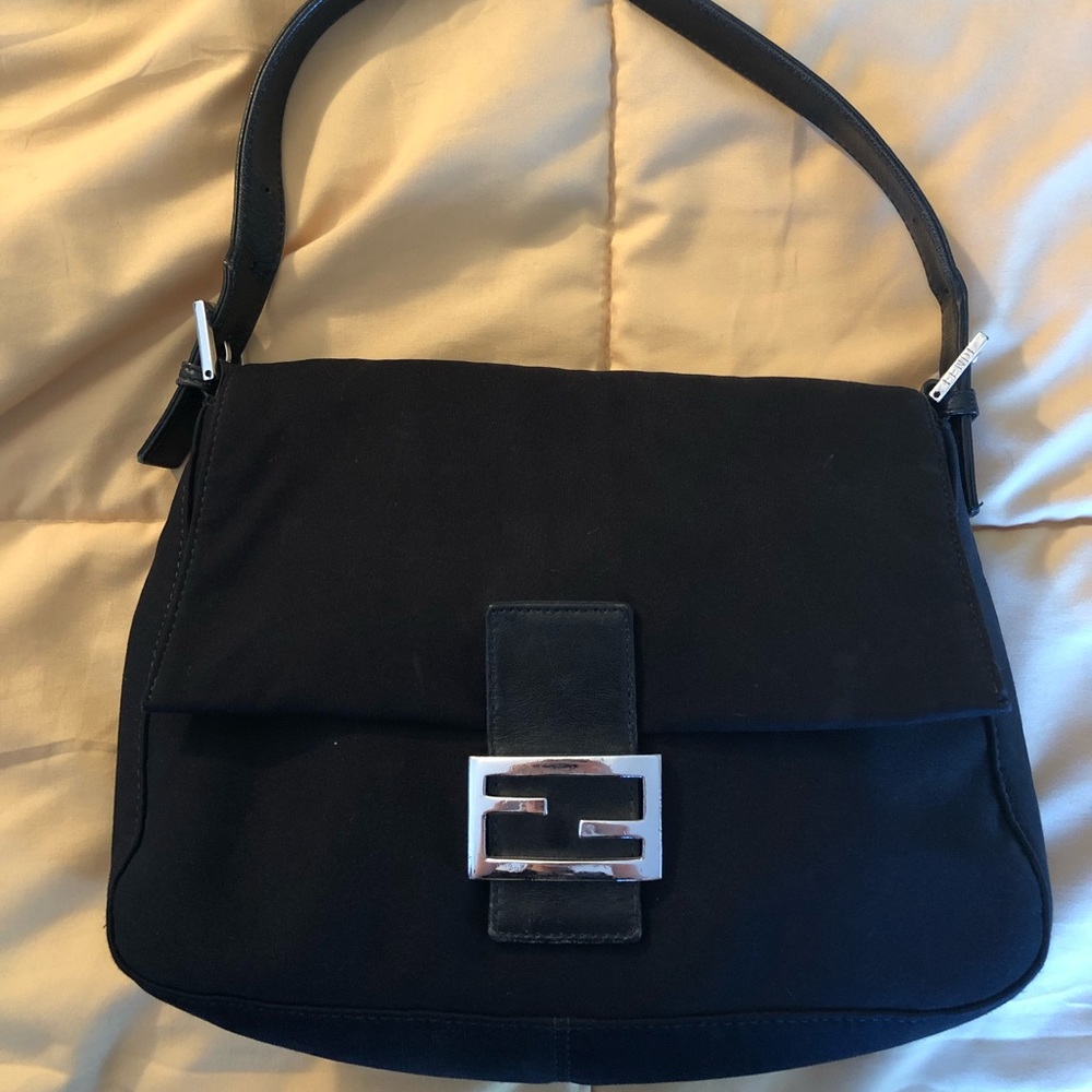 Fendi Black and Silver Purse